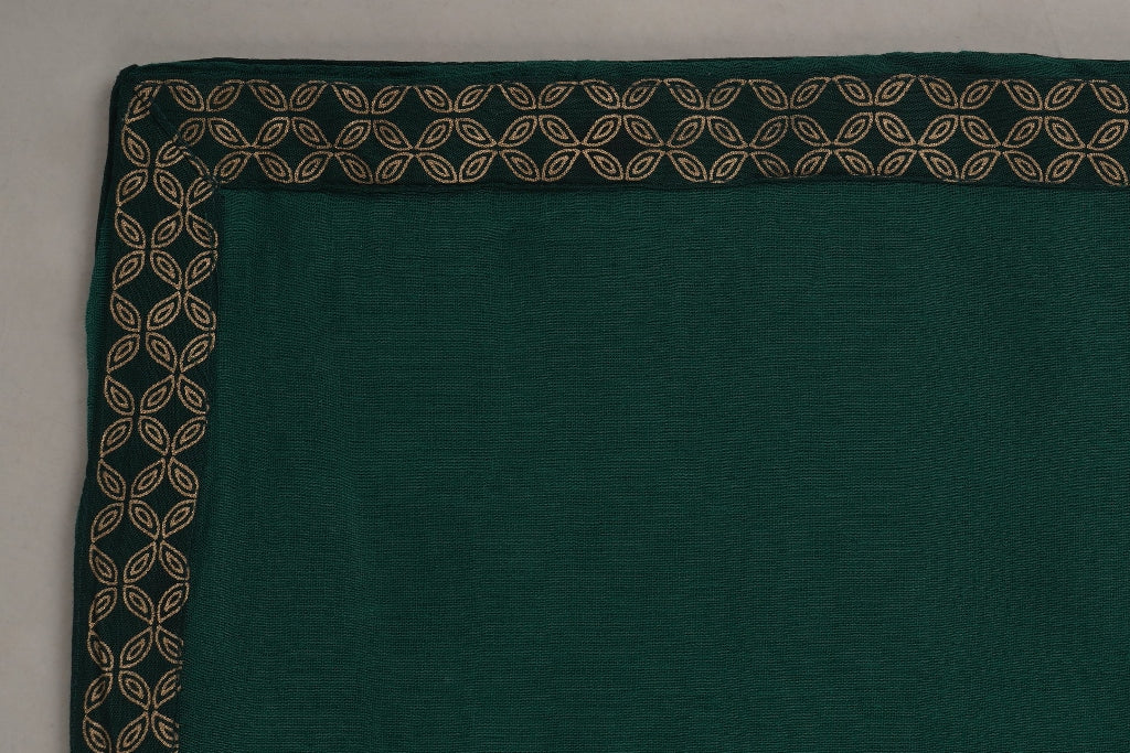 Green Gown Solid Dress with Dupatta