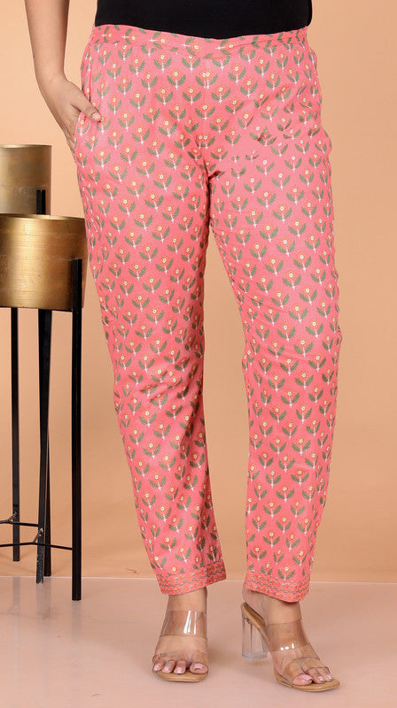 Peach Colour Designer Printed Kurta with Pant and Dupatta
