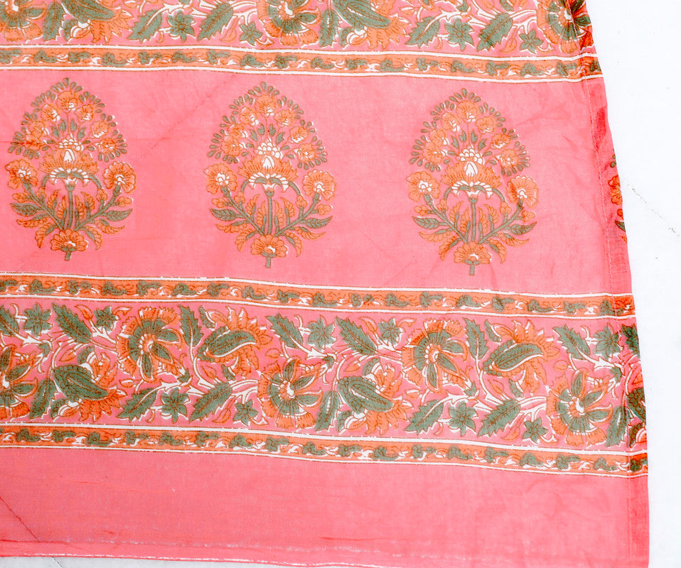 Peach Colour Designer Printed Kurta with Pant and Dupatta