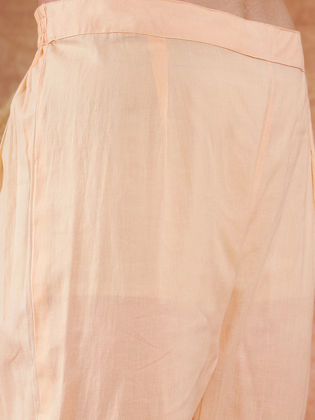 Peach Embroidered Anarkali Suit
