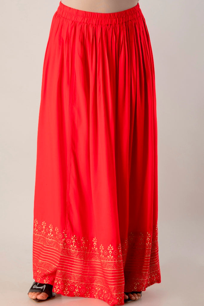 Green Straight Solid Kurta with Skirt and Dupatta