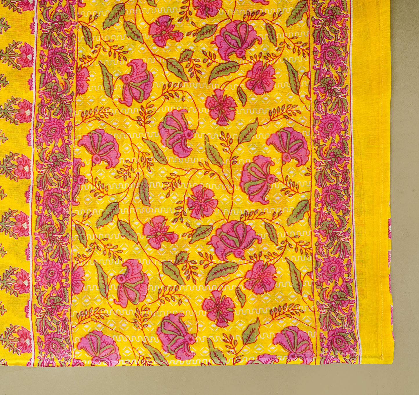 Yellow Colour Designer Printed Kurta with Pant and Dupatta