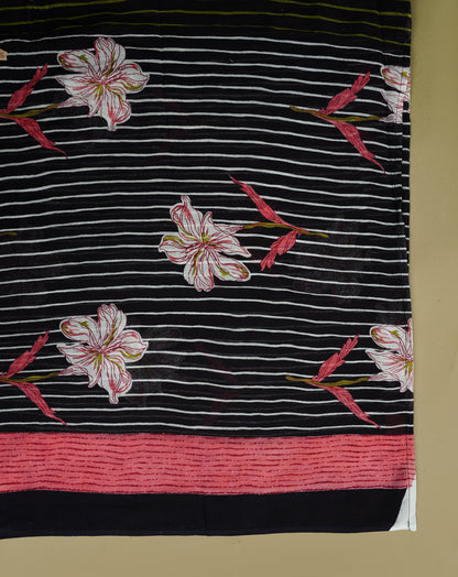 Black Colour Designer Printed Kurta with Pant and Dupatta
