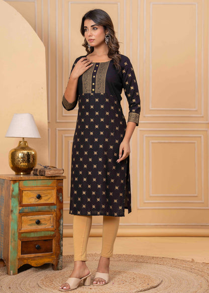 Kurti Master Women Straight Kurti Set