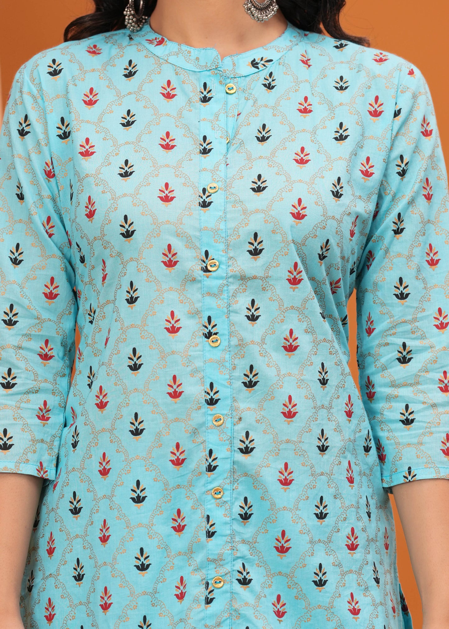 Kurti Master Women's Printed Straight Kurta Set