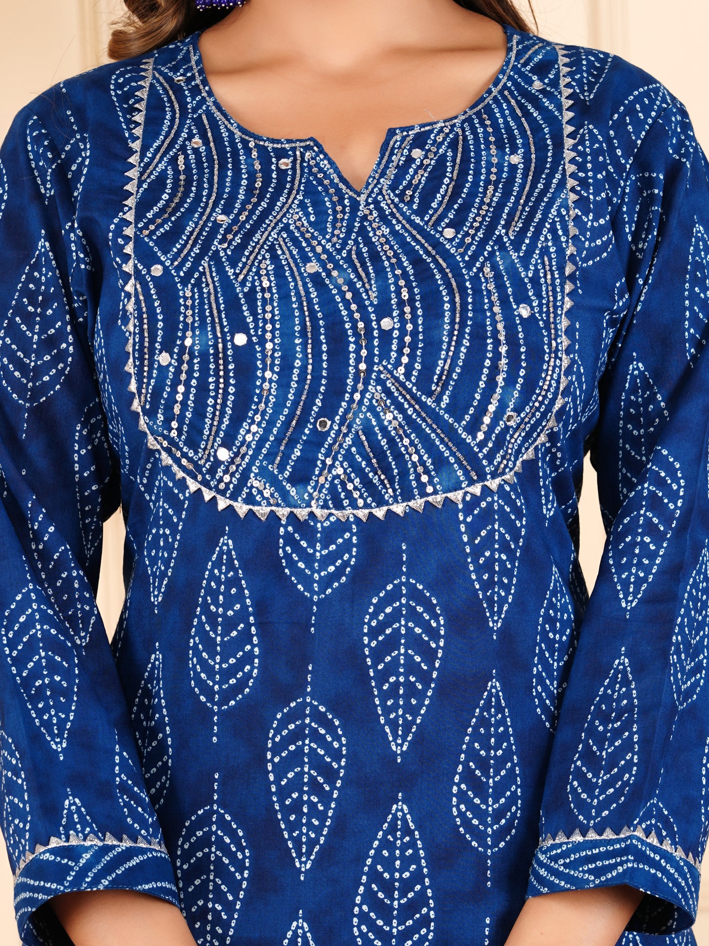 Blue Colour Designer Printed Kurta with Pant and Dupatta