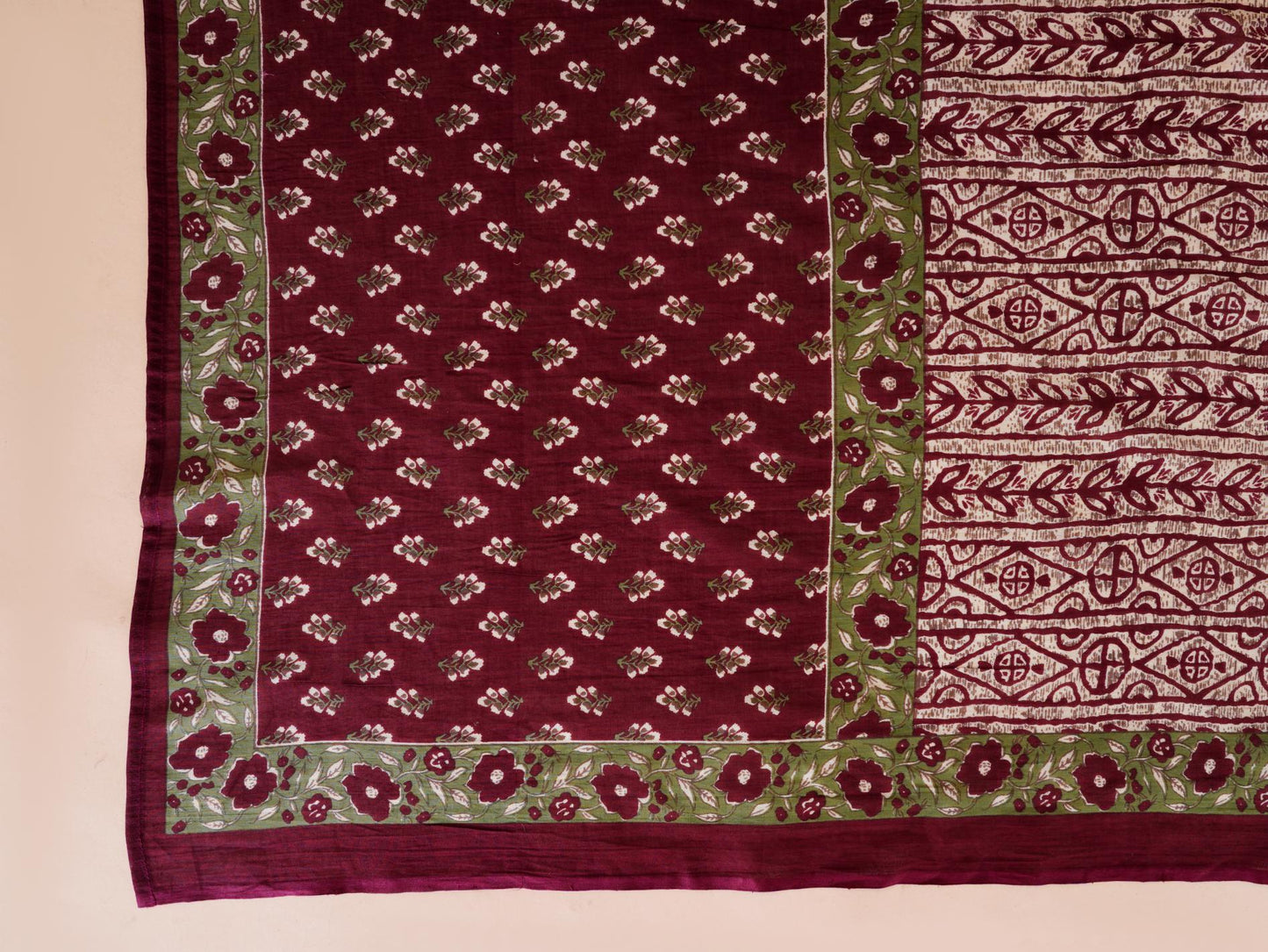 Wine Colour Designer Printed Kurta with Pant and Dupatta